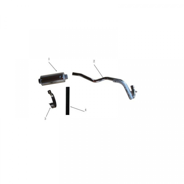 Auspuff komplett Kayo TD125 M348